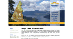 Desktop Screenshot of mayolakeminerals.com